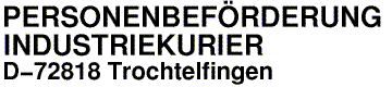Personenbeförderung - Industriekurier